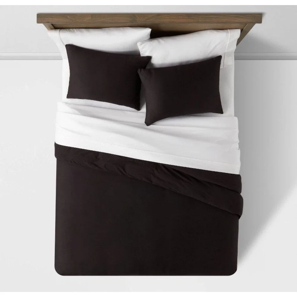 Threshold Duvet Cover Set 100% Cotton Sateen Solid 250TC